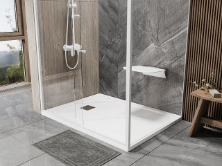 Душевой поддон из искусственного камня WasserKRAFT Rhin 120x90 44T07 Белый матовый